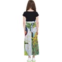 Peacock Art Kids  Flared Maxi Skirt View2