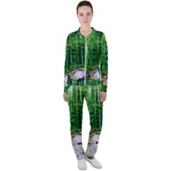 Bamboo Forest Squid Family Casual Jacket And Pants Set