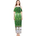 Bamboo Forest Squid Family Draped Sleeveless Chiffon Jumpsuit View1