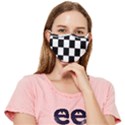 Black White Chess Board Fitted Cloth Face Mask (Adult) View1