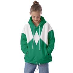 Green Fighter Hoodie Back Kids  Oversized Hoodie by coscloset