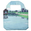 Japanese Themed Pixel Art The Urban And Rural Side Of Japan Premium Foldable Grocery Recycle Bag View1
