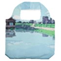 Japanese Themed Pixel Art The Urban And Rural Side Of Japan Premium Foldable Grocery Recycle Bag View2