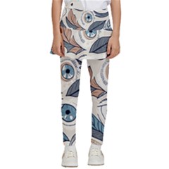 Eyes Pattern Kids  Skirted Pants