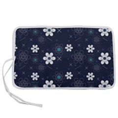 Flower Pattern Texture Pen Storage Case (l)
