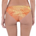 Abstract Texture Of Colorful Bright Pattern Transparent Leaves Orange And Yellow Color Reversible Hipster Bikini Bottoms View2