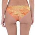 Abstract Texture Of Colorful Bright Pattern Transparent Leaves Orange And Yellow Color Reversible Hipster Bikini Bottoms View4