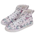 Cartoon Cat Cute Animal Kawaii Pastel Pattern Men s Hi-Top Skate Sneakers View2