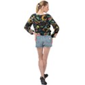 Alien Rocket Space Aesthetic Banded Bottom Chiffon Top View2