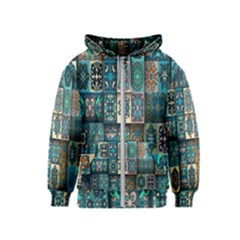 Texture, Pattern, Abstract, Colorful, Digital Art Kids  Zipper Hoodie