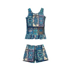 Texture, Pattern, Abstract, Colorful, Digital Art Kids  Boyleg Swimsuit