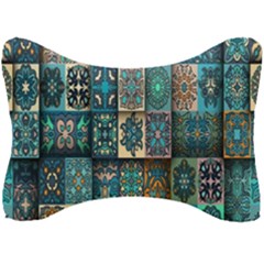 Texture, Pattern, Abstract, Colorful, Digital Art Seat Head Rest Cushion