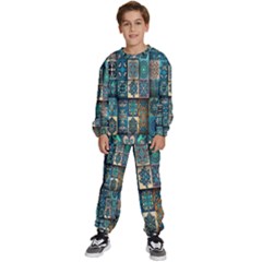 Texture, Pattern, Abstract, Colorful, Digital Art Kids  Sweatshirt Set