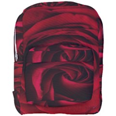 Rose Maroon Full Print Backpack by nateshop