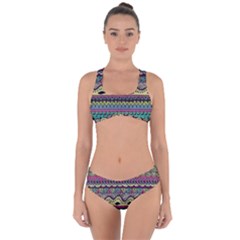 Aztec Design Criss Cross Bikini Set