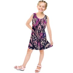 Aztec Flower Galaxy Kids  Tunic Dress