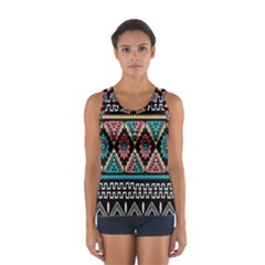 Aztec Wallpaper Sport Tank Top 