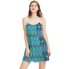Aztec, Batik Summer Frill Dress