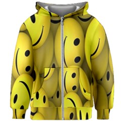 Emoji, Colour, Faces, Smile, Wallpaper Kids  Zipper Hoodie Without Drawstring