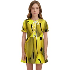 Emoji, Colour, Faces, Smile, Wallpaper Kids  Sweet Collar Dress