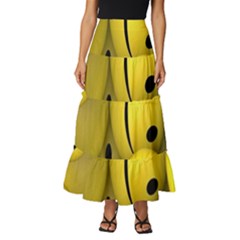 Emoji, Colour, Faces, Smile, Wallpaper Tiered Ruffle Maxi Skirt