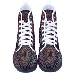 Mandala   Lockscreen , Aztec Kid s High-top Canvas Sneakers