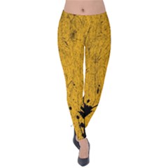 Yellow Best, Black, Black And White, Emoji High Velvet Leggings