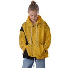 Yellow Best, Black, Black And White, Emoji High Kids  Oversized Hoodie