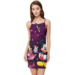 Cartoons, Disney, Mickey Mouse, Minnie Summer Tie Front Dress