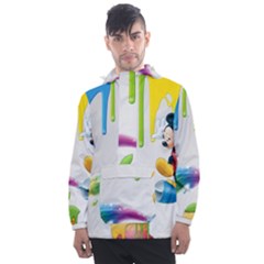 Mickey Mouse, Apple Iphone, Disney, Logo Men s Front Pocket Pullover Windbreaker
