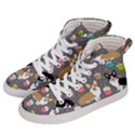 Welsh Corgi Dog Boba Tea Bubble Kawaii Men s Hi-Top Skate Sneakers View2