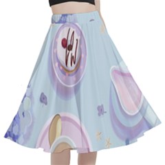 Img 5852 A-line Full Circle Midi Skirt With Pocket