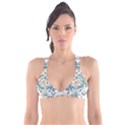 Boho pattern Plunge Bikini Top View1