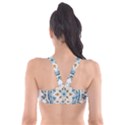 Boho pattern Plunge Bikini Top View2