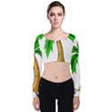 Beach Coconut Tree T- Shirt Beach Coconut Tree T- Shirt Yoga Reflexion Pose T- Shirtyoga Reflexion Pose T- Shirt Velvet Long Sleeve Crop Top View1