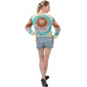 Better Late Than Never T- Shirt Better Latte Than Never   Latte Pun T- Shirt Yoga Reflexion Pose T- Shirtyoga Reflexion Pose T- Shirt Banded Bottom Chiffon Top View2