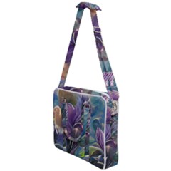 Abstract Blossoms  Cross Body Office Bag