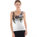 Brown Cow T- Shirt Brown Cow Painting Within A Cow Silhouette Outline T- Shirt Yoga Reflexion Pose T- Shirtyoga Reflexion Pose T- Shirt Women s Basic Tank Top View1