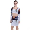 Brown Cow T- Shirt Brown Cow Painting Within A Cow Silhouette Outline T- Shirt Yoga Reflexion Pose T- Shirtyoga Reflexion Pose T- Shirt Top and Skirt Sets View1