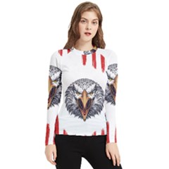 Usa Soccer T- Shirt U S A Patriotic American Flag Soccer Ball Football T- Shirt (1) Women s Long Sleeve Rash Guard