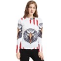 Usa Soccer T- Shirt U S A Patriotic American Flag Soccer Ball Football T- Shirt (1) Women s Long Sleeve Rash Guard View1