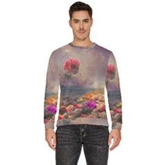 Floral Blossoms  Men s Fleece Sweatshirt by Internationalstore