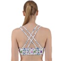 Gnomes Seamless Fantasy Pattern Back Weave Sports Bra View2