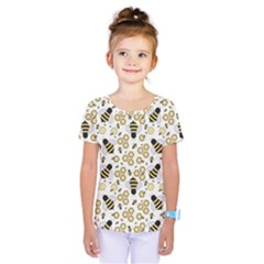 Bee Honeycomb Honeybee Insect Kids  One Piece T-shirt