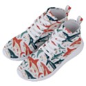 Fish Shark Animal Pattern Women s Lightweight High Top Sneakers View2