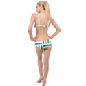 Striped Colorful Pattern Graphic Layered Top Bikini Set View2