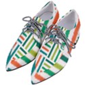 Striped Colorful Pattern Graphic Pointed Oxford Shoes View2