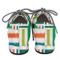 Striped Colorful Pattern Graphic Pointed Oxford Shoes View4