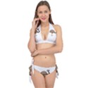 Ostrich T-shirtwhite Look Calm Ostrich 23 T-shirt (1) Tie It Up Bikini Set View1