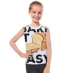 Bread Baking T- Shirt Funny Bread Baking Baker Bake It Easy T- Shirt Kids  Mesh Tank Top